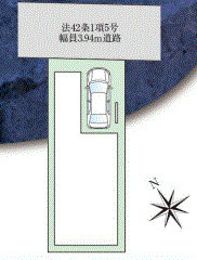 明石市第2中朝霧丘　未入居戸建の区画図