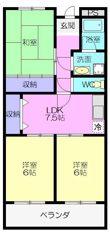 ウエストヒルズの間取り
