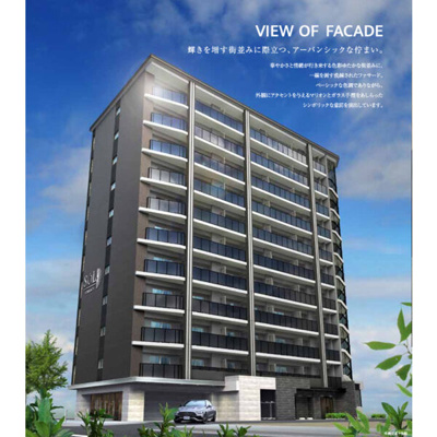 【外観パース】 | ソルテラスKYOTO西大路 瑠