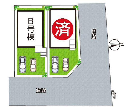 神戸市垂水区桃山台　新築一戸建ての区画図|全2区画