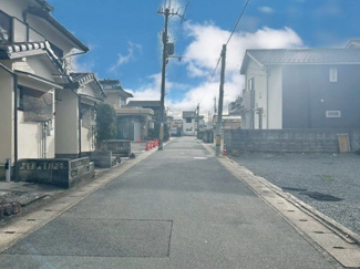 【前面道路含む現地写真】 | 右京区太秦堀池町　建築条件付