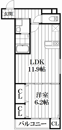 【間取り】 | フジパレス鴻池新田V番館