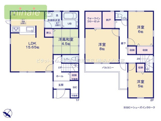 【間取り】 | 小中学校10分前後　並列2台駐車　上山町　1号棟 | LDK18.5帖でとても広く魅力的です♪