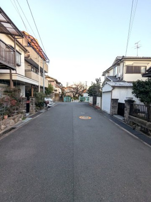 【前面道路含む現地写真】 | ■540万円大幅値下げ■茨木市若園町■建築条件なし土地