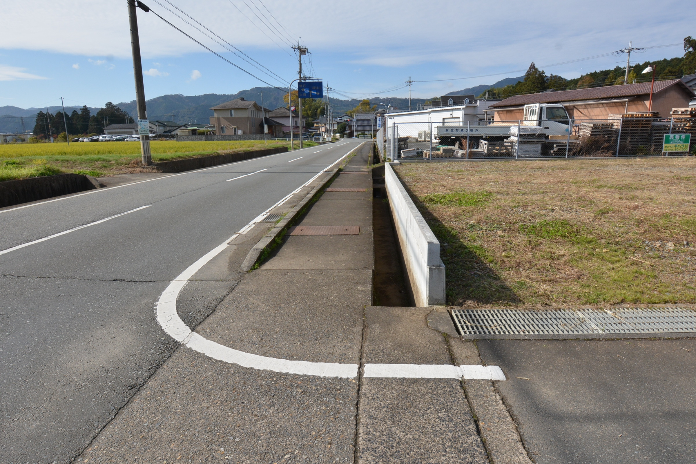 丹波市市島町下竹田の売地の外観