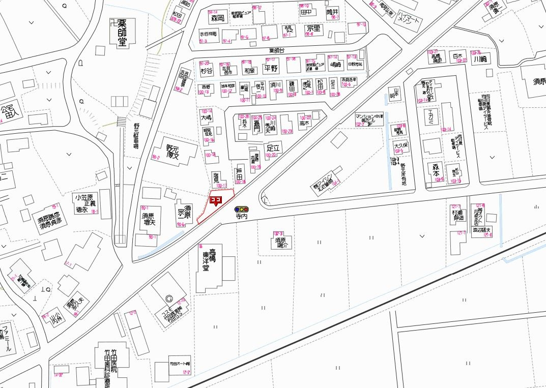 丹波市市島町下竹田の売地の地図