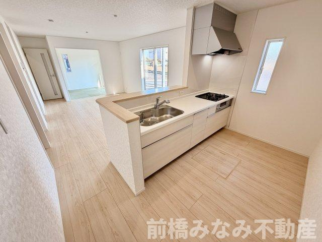 【新築】前橋市北代田町第10-1期　９号棟(全３棟)　クレイドルガーデン　新築建売分譲のキッチン|使いやすいキッチンです