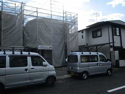 廿日市市阿品台4丁目　新築一戸建ての前面道路含む現地写真