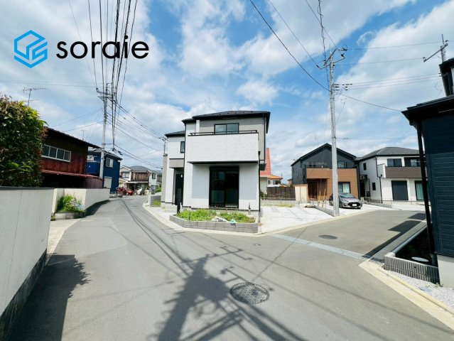 飯能市双柳25期全14棟　新築戸建　グラファーレの前面道路含む現地写真|4月25日撮影