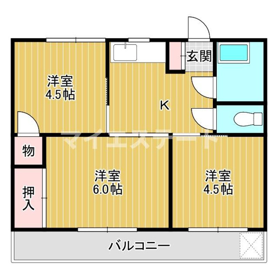 【間取り】 | エンゼルハイツ長田
