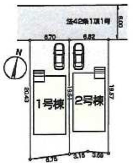 【区画図】 | 所沢下安松第七　全2棟　2号棟 | 所沢下安松第七　全2棟　2号棟