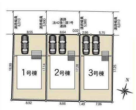 【区画図】 | CRADLE GARDEN久喜市青毛第3　新築住宅
