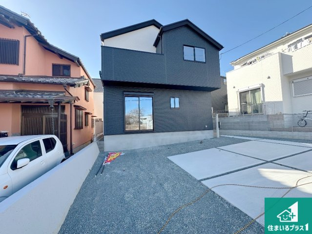 神戸市西区玉津町新方　新築一戸建ての外観|お客様に長く安心して住んでいだだける事にこだわった家づくり！住んでからのアフターサービスにもしっかりと取り組んでいます！