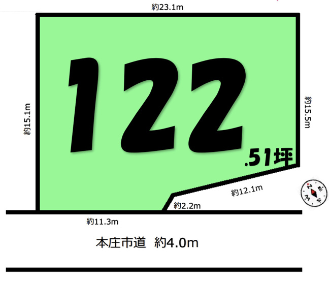 【土地図】 | 本庄市児玉町八幡山　売地　全1区画　　