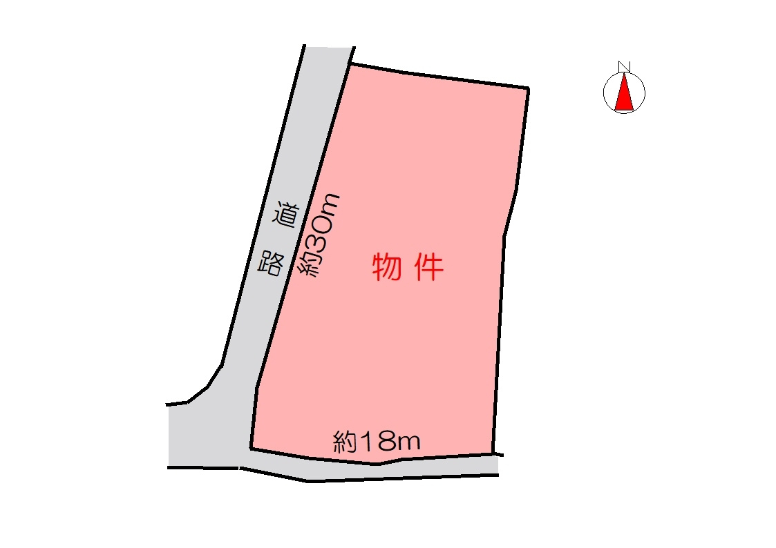 丹波市春日町下三井庄の売地の土地図