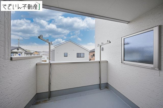【バルコニー】 | Livele Garden.S深谷市上野台第24　新築住宅 | ≪2号棟≫
現地(2026年4月撮影)