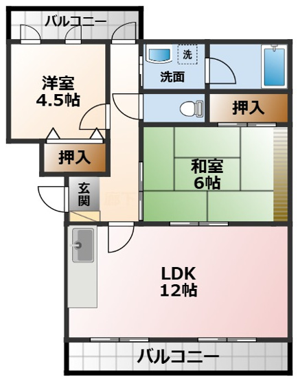 【間取り】 | パークサイド天文