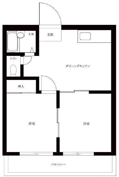 ビラ松木の間取り|間取りです。