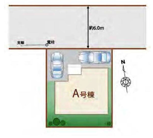 所沢市中新井2丁目・全1棟　新築一戸建　～LDK16帖～の区画図|整形地・土地面積100.12平米（約30.28坪）