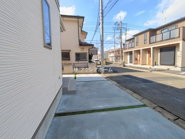 所沢市中新井2丁目・全1棟　新築一戸建　～LDK16帖～の外観|現地写真（2026年1月29日撮影）