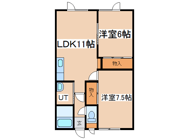 コーポサンシティの間取り