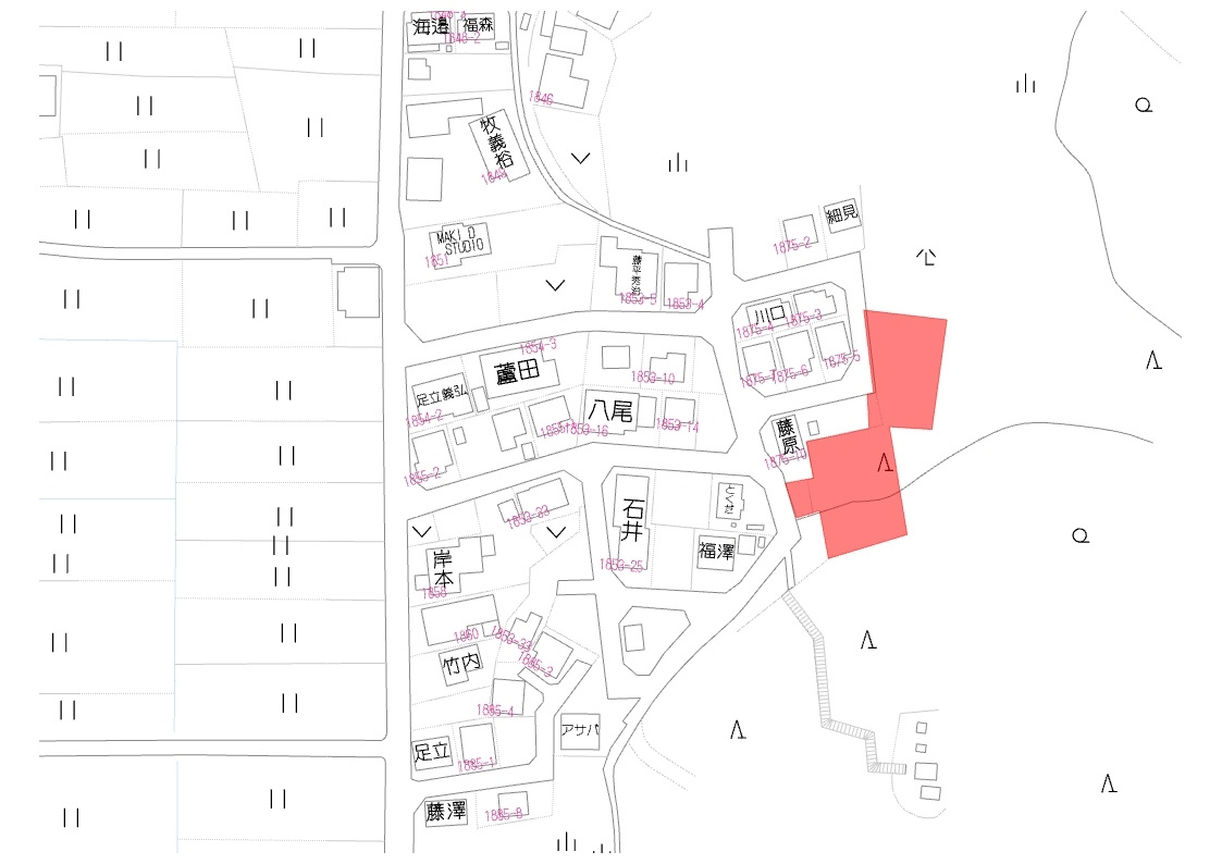 丹波市柏原町柏原の売地の地図