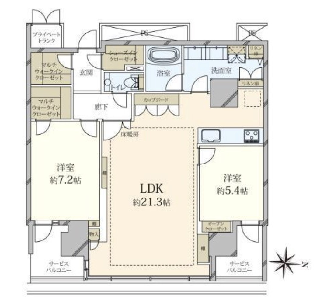 ★仲介手数料無料★World City Towers Aquatower (住戸からレインボーブリッジが見渡せます）