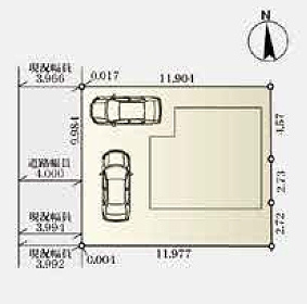 【区画図】 | 杉並区上高井戸３丁目　新築戸建て | カースペース2台分確保。複数台所有のご家庭にも対応可能