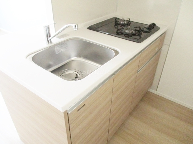 Ｌａ　Ｄｏｕｃｅｕｒ志茂のキッチン|2口ガスコンロのシステムキッチン！