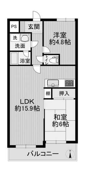 【間取り】 | エルシティ桃山