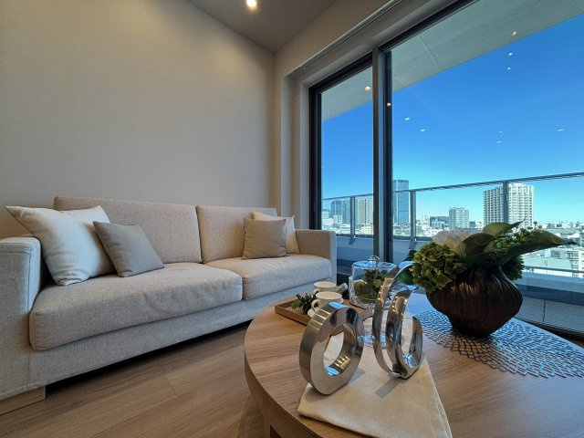 パークシティ中央湊ザタワーの居間・リビング