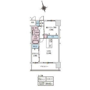 スプランディッドライズ新大阪ノースの間取り