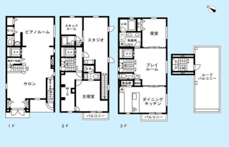 【間取り】 | 港区南尾山6丁目