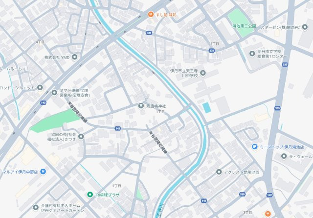 伊丹市中野北　新築一戸建ての地図