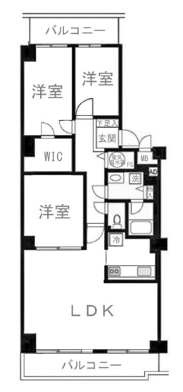 【間取り】 | 桃山ガーデンハイツ
