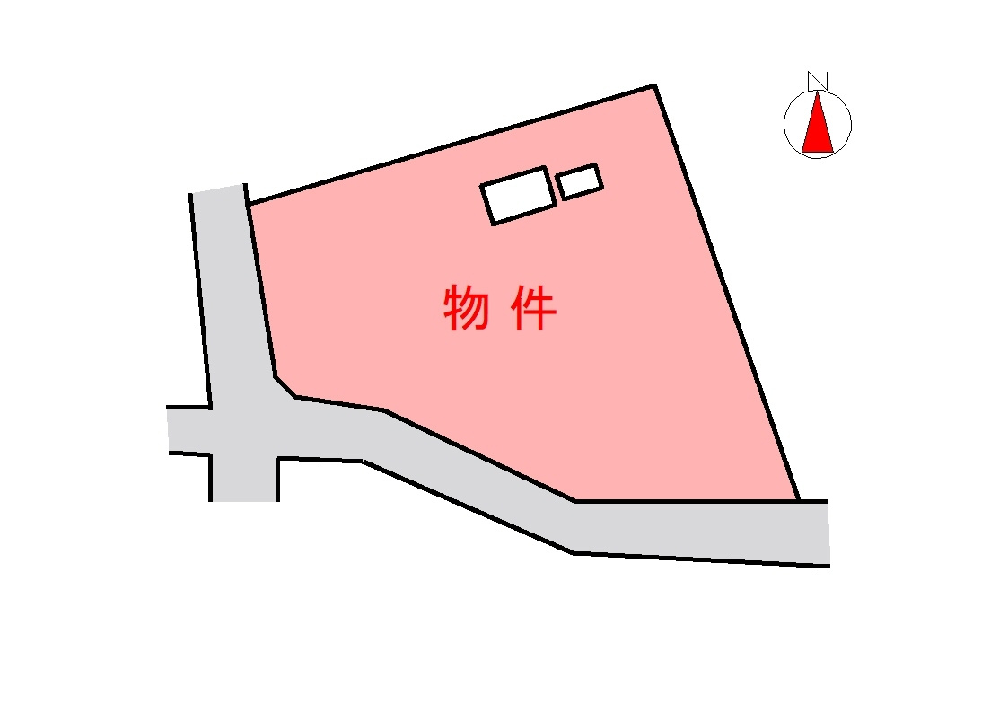 丹波市氷上町小野の売地の土地図