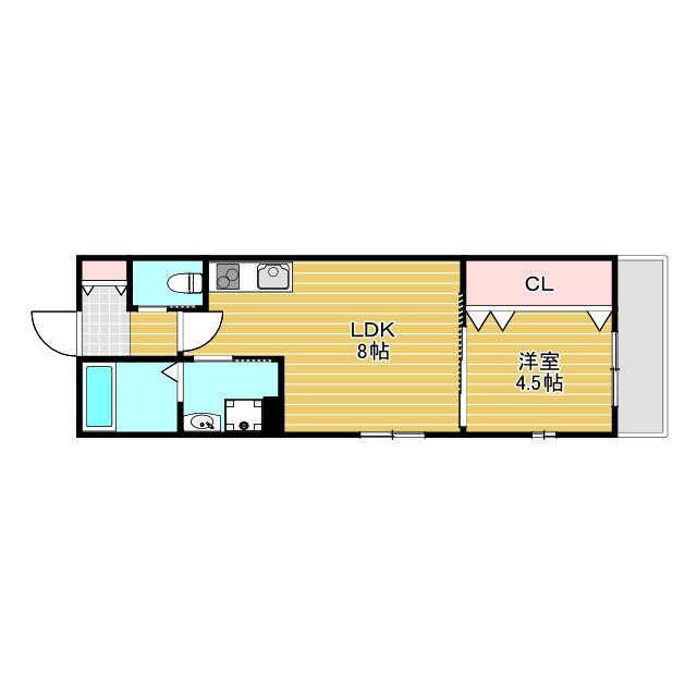 La vie belle 宝山町Ⅱの間取り