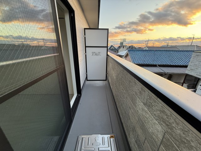 La vie belle 宝山町Ⅱのバルコニー