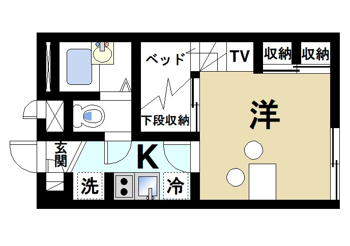 レオパレスコスモの間取り
