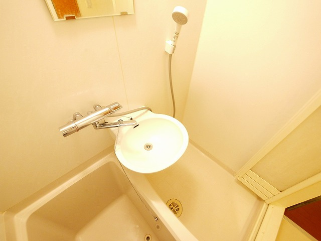 レオパレスコスモの洗面所|ゆったりとスペースのある洗面所