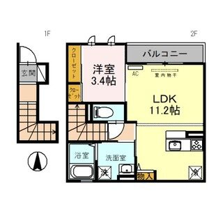 プレリエ小曽根の間取り