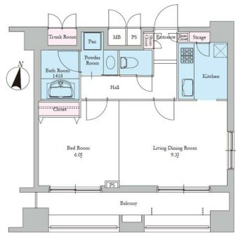 窓の大きい南向きのお部屋です。