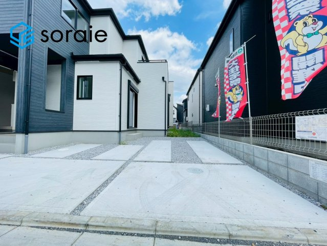 飯能市双柳25期全14棟　新築戸建　グラファーレの駐車場|4月25日撮影