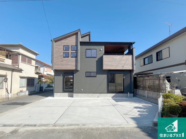 加古川市尾上町長田　新築一戸建ての外観|お客様に長く安心して住んでいだだける事にこだわった家づくり！住んでからのアフターサービスにもしっかりと取り組んでいます！