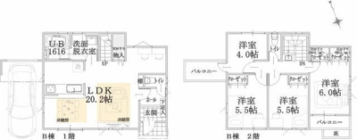  | Ｂ棟平面図 