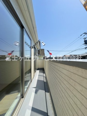 【バルコニー】 | 静岡市清水区押切 7期 新築一戸建て | 陽当たり良好なバルコニーです