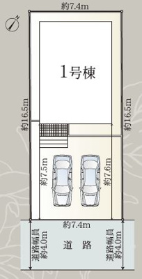 【区画図】 | 静岡市清水区押切 7期 新築一戸建て | 1号棟の区画図です