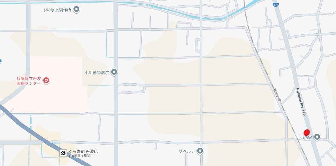 丹波市氷上町石生の売地の地図