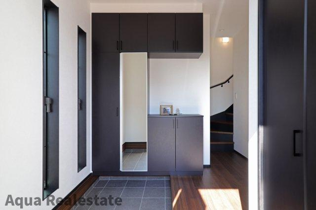 多肥上町　未入居モデルハウスの玄関|落ち着いた玄関です