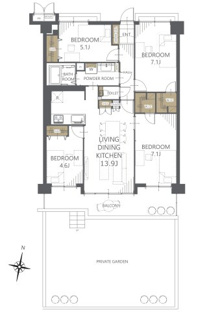 【間取り】ルネ草加松原 